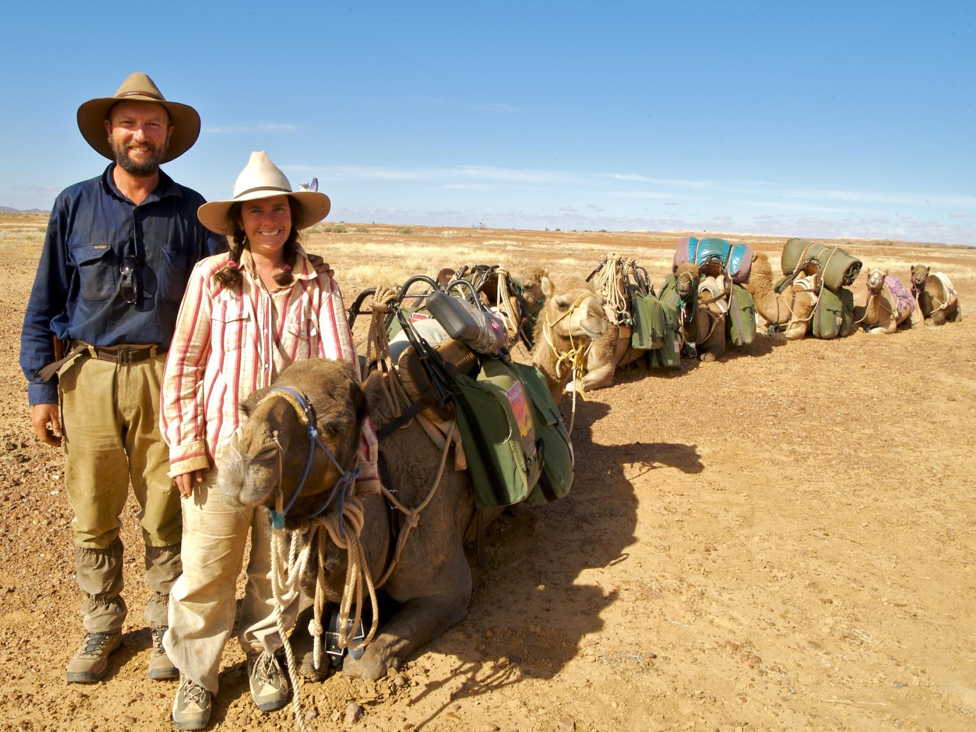 Central desert camel rides